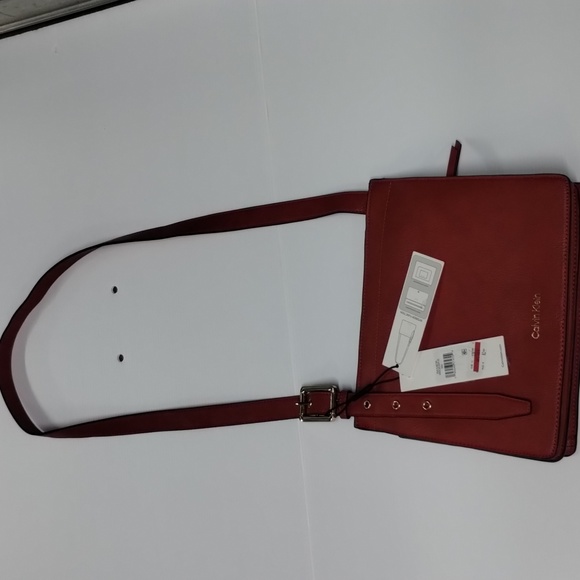 Calvin Klein Havana Women's Over Shoulder Crossbody Side Bag in Burned Orange - Picture 2 of 5